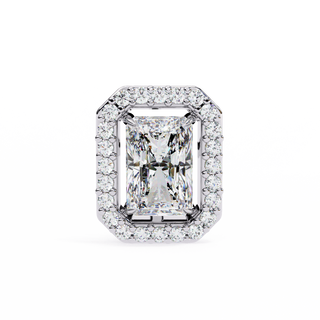 Rectangular Halo Lab Grown Diamond Pendant by Aupulent Jewellery 100% certified lab grown diamonds