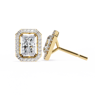 Rectangular Halo Lab Grown Diamond Pendant by Aupulent Jewellery 100% certified lab grown diamonds