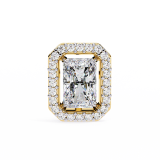 Rectangular Halo Lab Grown Diamond Pendant by Aupulent Jewellery 100% certified lab grown diamonds