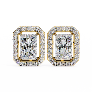 Rectangular Halo Lab Grown Diamond Pendant by Aupulent Jewellery 100% certified lab grown diamonds