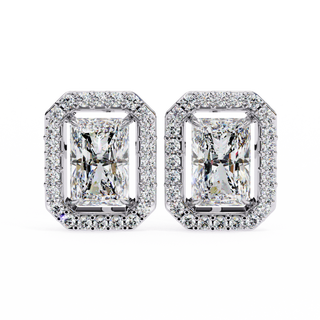 Rectangular Halo Lab Grown Diamond Pendant by Aupulent Jewellery 100% certified lab grown diamonds