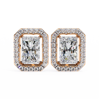 Rectangular Halo Lab Grown Diamond Pendant by Aupulent Jewellery 100% certified lab grown diamonds