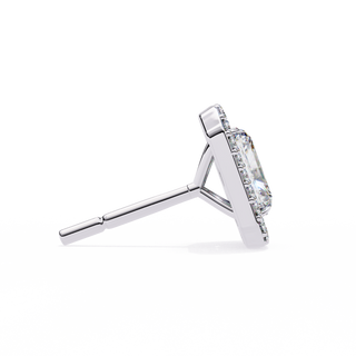 Rectangular Halo Lab Grown Diamond Pendant by Aupulent Jewellery 100% certified lab grown diamonds