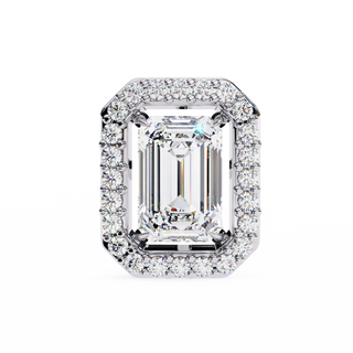 Square Halo Lab Grown Diamond Pendant by Aupulent Jewellery 100% certified lab grown diamonds