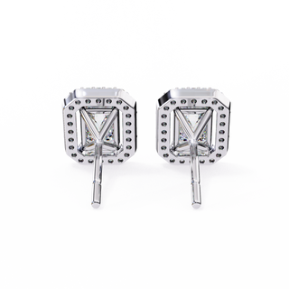 Square Halo Lab Grown Diamond Pendant by Aupulent Jewellery 100% certified lab grown diamonds