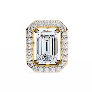 Square Halo Lab Grown Diamond Pendant by Aupulent Jewellery 100% certified lab grown diamonds