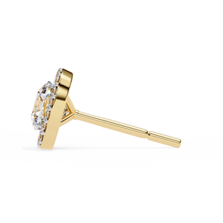 Cushion Halo Lab Grown Diamond Pendant by Aupulent Jewellery 100% certified lab grown diamonds