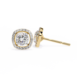 Cushion Halo Lab Grown Diamond Pendant by Aupulent Jewellery 100% certified lab grown diamonds