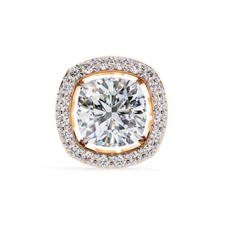 Cushion Halo Lab Grown Diamond Pendant by Aupulent Jewellery 100% certified lab grown diamonds