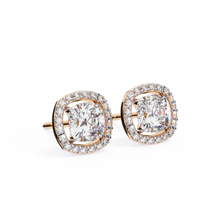 Cushion Halo Lab Grown Diamond Pendant by Aupulent Jewellery 100% certified lab grown diamonds