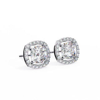 Cushion Halo Lab Grown Diamond Pendant by Aupulent Jewellery 100% certified lab grown diamonds