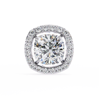 Cushion Halo Lab Grown Diamond Pendant by Aupulent Jewellery 100% certified lab grown diamonds