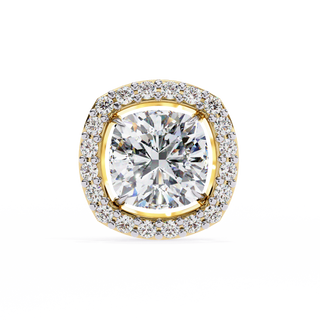 Cushion Halo Lab Grown Diamond Pendant by Aupulent Jewellery 100% certified lab grown diamonds