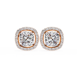 Cushion Halo Lab Grown Diamond Pendant by Aupulent Jewellery 100% certified lab grown diamonds