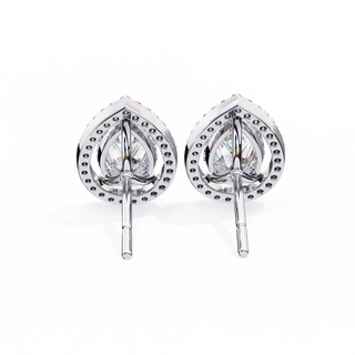 Pear Halo Lab Grown Diamond Pendant by Aupulent Jewellery 100% certified lab grown diamonds