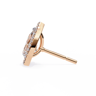 Pear Halo Lab Grown Diamond Pendant by Aupulent Jewellery 100% certified lab grown diamonds