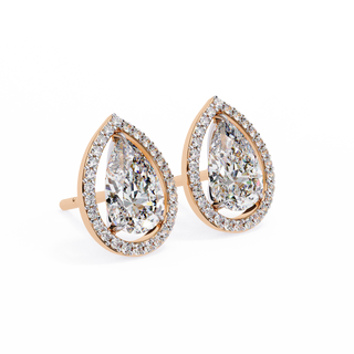 Pear Halo Lab Grown Diamond Pendant by Aupulent Jewellery 100% certified lab grown diamonds