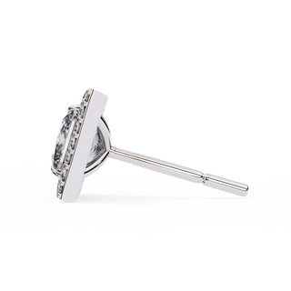Princess Cut Halo Lab Grown Diamond Pendant by Aupulent Jewellery 100% certified lab grown diamonds