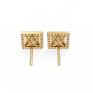 Princess Cut Halo Lab Grown Diamond Pendant by Aupulent Jewellery 100% certified lab grown diamonds