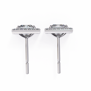 Princess Cut Halo Lab Grown Diamond Pendant by Aupulent Jewellery 100% certified lab grown diamonds