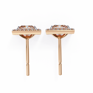Princess Cut Halo Lab Grown Diamond Pendant by Aupulent Jewellery 100% certified lab grown diamonds