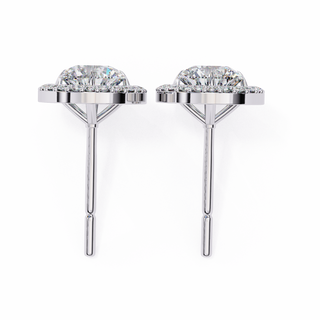 Round Halo Lab Grown Diamond Pendant by Aupulent Jewellery 100% certified lab grown diamonds