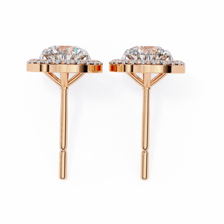 Round Halo Lab Grown Diamond Pendant by Aupulent Jewellery 100% certified lab grown diamonds