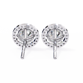 Round Halo Lab Grown Diamond Pendant by Aupulent Jewellery 100% certified lab grown diamonds