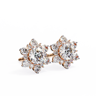 Flower Lab Grown Diamond Pendant by Aupulent Jewellery 100% certified lab grown diamonds