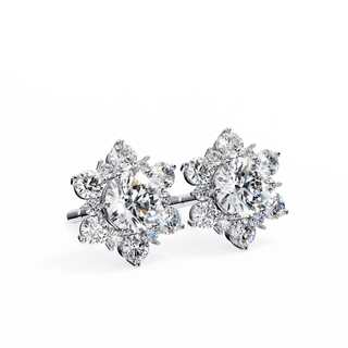 Flower Lab Grown Diamond Pendant by Aupulent Jewellery 100% certified lab grown diamonds