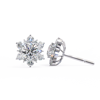 Flower Lab Grown Diamond Pendant by Aupulent Jewellery 100% certified lab grown diamonds