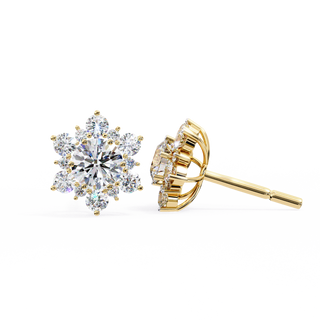 Flower Lab Grown Diamond Pendant by Aupulent Jewellery 100% certified lab grown diamonds