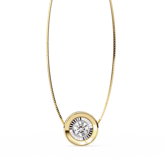 Minimalist Solitaire Pendant by Aupulent Jewellery 100% certified lab grown diamonds