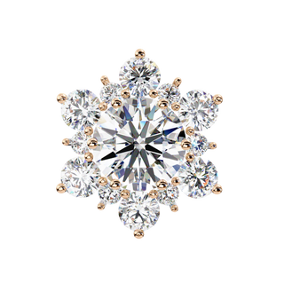 Flower Lab Grown Diamond Pendant by Aupulent Jewellery 100% certified lab grown diamonds