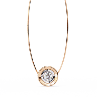 Minimalist Solitaire Pendant by Aupulent Jewellery 100% certified lab grown diamonds