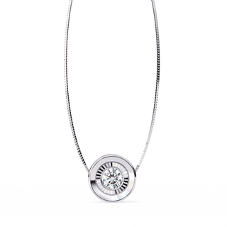 Minimalist Solitaire Pendant by Aupulent Jewellery 100% certified lab grown diamonds