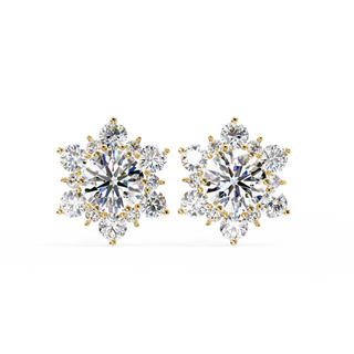 Flower Lab Grown Diamond Pendant by Aupulent Jewellery 100% certified lab grown diamonds