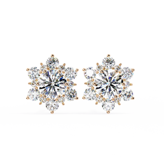 Flower Lab Grown Diamond Pendant by Aupulent Jewellery 100% certified lab grown diamonds