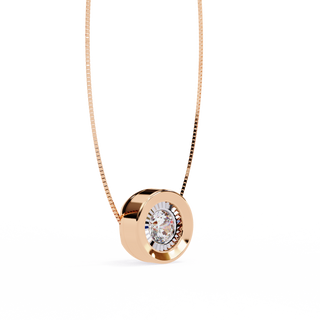 Minimalist Solitaire Pendant by Aupulent Jewellery 100% certified lab grown diamonds