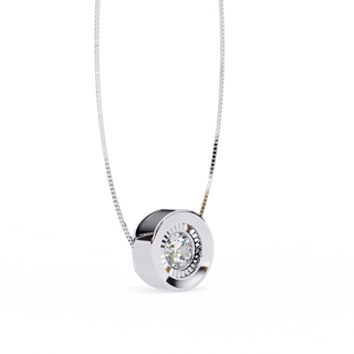Minimalist Solitaire Pendant by Aupulent Jewellery 100% certified lab grown diamonds