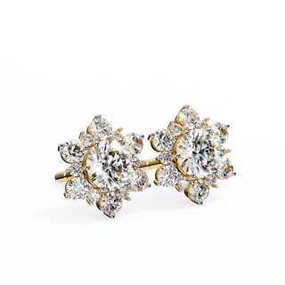Flower Lab Grown Diamond Pendant by Aupulent Jewellery 100% certified lab grown diamonds