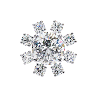 Sunburst Lab Grown Diamond Pendant by Aupulent Jewellery 100% certified lab grown diamonds