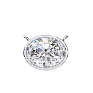 Oval Solitaire Pendant by Aupulent Jewellery 100% certified lab grown diamonds