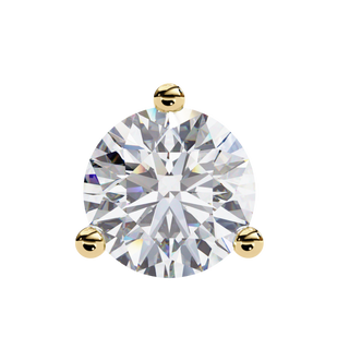 Round Lab Grown Diamond Stud Earrings by Aupulent Jewellery 100% certified lab grown diamonds