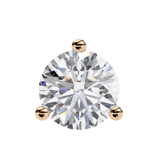 Round Lab Grown Diamond Stud Earrings by Aupulent Jewellery 100% certified lab grown diamonds