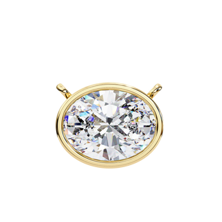 Oval Solitaire Pendant by Aupulent Jewellery 100% certified lab grown diamonds