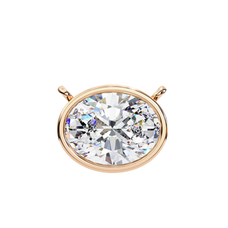Oval Solitaire Pendant by Aupulent Jewellery 100% certified lab grown diamonds