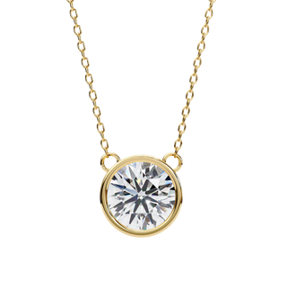 Round Brilliance Pendant by Aupulent Jewellery 100% certified lab grown diamonds