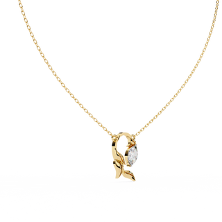 Marquise Solitaire Pendant by Aupulent Jewellery 100% certified lab grown diamonds
