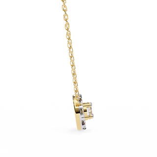 Floral Inspired Pendant by Aupulent Jewellery 100% certified lab grown diamonds